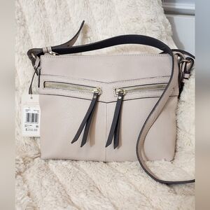 RADLEY LONDON Cream Crossbody Bag with Black Tassels